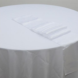 White Satin Chair Sashes Table Runners