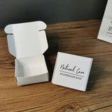 300 Personalized Business Logo White Packaging Boxes