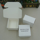 300 Personalized Business Logo White Packaging Boxes