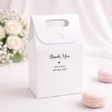 100 Personalised Carrying Gift Boxes White or Kraft