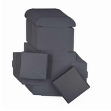 Square Black Paper Soap Favor Boxes Packing Boxes