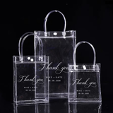 Personalised Wedding Party Clear PVC Favor Bag Gift Carrying Bags