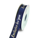 Personalised Embossing 3D Satin Polyester Ribbon