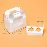 100 Personalized Two Cupcake Favor Boxes for Wedding Party