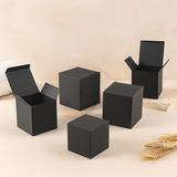 100pcs Personalised Wedding Party Monogram Black Favor Box