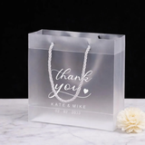 100 Personalized Wedding Gift Bags Custom Print Monogram Semi-clear