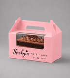 100pcs Personalized Wedding Cake Slice Favor Box for Wedding Party