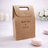 100 Personalised Carrying Gift Boxes White or Kraft