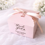 Personalized Favor Boxes Mint or Pink - 9x9x5cm