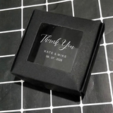 100 Square Personalized Cookie Favor Boxes with Clear Window