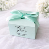 Personalized Favor Boxes Mint or Pink - 9x9x5cm