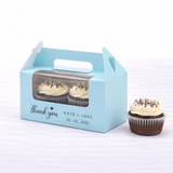 100 Personalized Two Cupcake Favor Boxes for Wedding Party