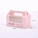 100 Personalized Two Cupcake Favor Boxes for Wedding Party