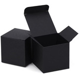 100pcs Personalised Wedding Party Monogram Black Favor Box