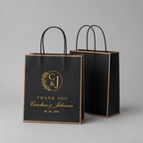 Personalised Wedding Favor Bags | Custom Logo Branding Welcome Gift Packaging (100pcs)