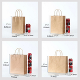 Personalized Christmas Gift Bags Custom Name Logo Print (100pcs)