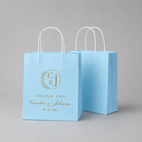 Personalised Wedding Favor Bags | Custom Logo Branding Welcome Gift Packaging (100pcs)