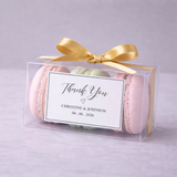 100 Clear PVC Wedding Favor Boxes for 3 Macarons