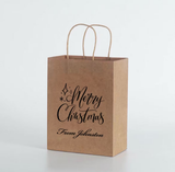 Personalized Christmas Gift Bags Custom Name Logo Print (100pcs)