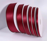 Burgundy Satin Ribbon Roll Wholesale