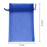 Organza Favor Gift Bags - Royal Blue