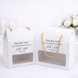 100pcs Personalised Wedding Favor Box Carrying Box