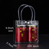 Personalised Wedding Party Clear PVC Favor Bag Gift Carrying Bags