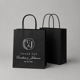 Personalised Wedding Favor Bags | Custom Logo Branding Welcome Gift Packaging (100pcs)