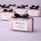 100 Clear PVC Wedding Favor Boxes for 3 Macarons