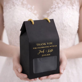 100pcs Personalised Wedding Favor Box Carrying Box