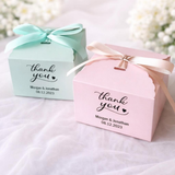 Personalized Favor Boxes Mint or Pink - 9x9x5cm