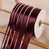 Dark Burgundy Satin Ribbon Roll Wholesale