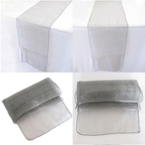 Silver Grey Organza Table Runners
