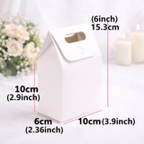 100 Personalised Carrying Gift Boxes White or Kraft