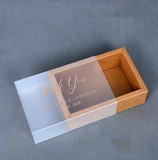 100 Personalized Frosty PVC Sleeve Drawer Boxes Packaging Box