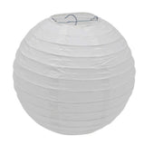 50x 40cm Round Paper Lanterns - White
