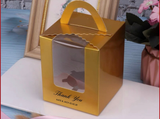 100 Personalised Cupcake Favor Box & Holder Wedding Party Gift Box