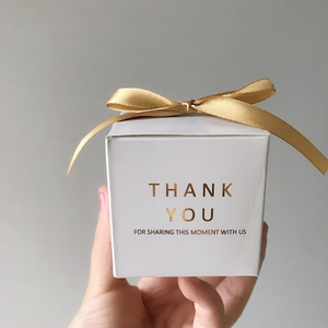 200 White Personalized Wedding Party Favor Gift Boxes Business Logo Print