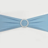 Dusty Blue Lycra Spandex Chair Bands Sashes