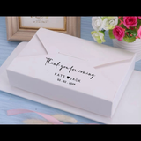 100pcs Vintage Envelope Style Personalised Favor Box Wedding Birthday Party Packing Box