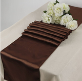 Brown Satin Table Runners