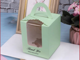 100 Personalised Cupcake Favor Box & Holder Wedding Party Gift Box