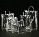 100 Clear Plastic Favor Bags With Handle