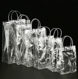 100 Clear Plastic Favor Bags With Handle