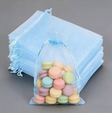 Organza Favor Gift Bags - Baby Blue