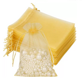 Organza Favor Gift Bags - Gold