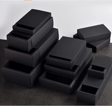 Black Paper Sleeve Drawer Boxes Packaging Boxes