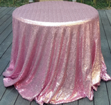 Pink Sequin Glitter Tablecloths Backdrops
