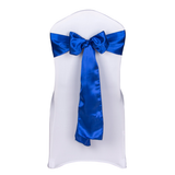 Royal Blue Satin Chair Sashes