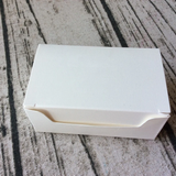 White Rectangle Favor Boxes - Gold Foil Wordings